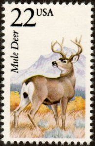 United States 2294 - Mint-NH - 22c Mule Deer (1987) (cv $1.00)