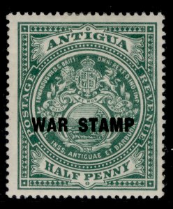 ANTIGUA GV SG52, ½d green, M MINT.