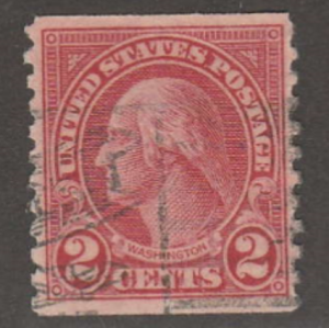 U.S. Scott #599A Washington Stamp - Used Single