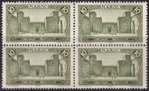 French Morocco 1923 Sc 94 block MNH**