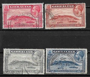 1931-3 Gibraltar 96-9 complete King George V set of 4 used