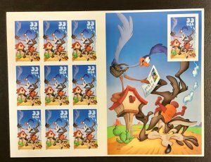 3391  Roadrunner & Wile E. Coyote  MNH 33 c Sheet of 10  FV $3.30 Issued 2000 