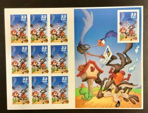 3391  Roadrunner & Wile E. Coyote  MNH 33 c Sheet of 10  FV $3.30   2000