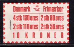 DENMARK SC# 633a (H47 FACIT) COMP BKLT VF/MOG