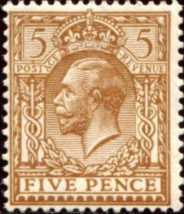 Sg425 SPEC N40(-), 5d yellow-brown, LH MINT. Cat UNLISTED.