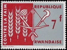 RWANDA   #25 MNH (1)