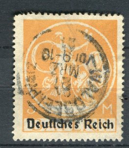 GERMANY; BAVARIA 1920 early Illustrated issue 5M. fine used fair Postmark