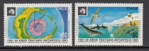 Chile 974-975 MNH VF
