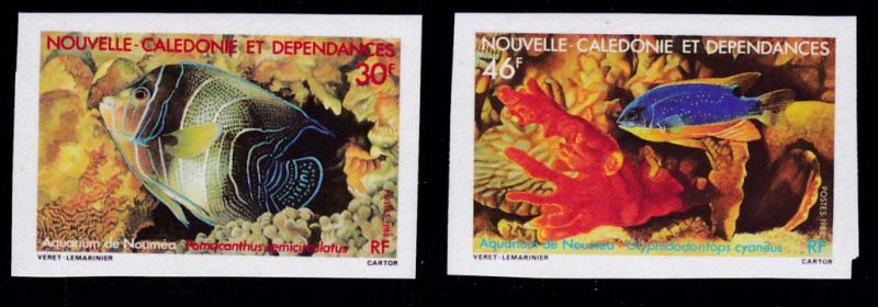 France New Caledonia 1988 Tropical Fish IMPERFs