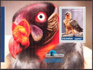 Uganda 2014 Birds Vultures S/S MNH