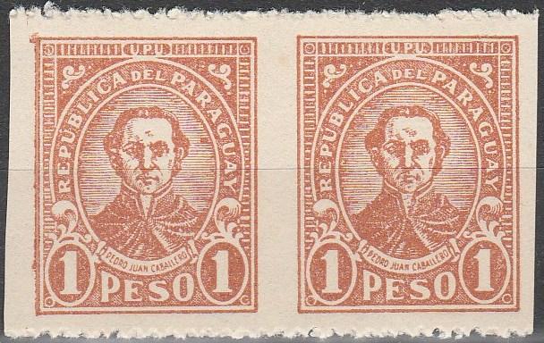 Paraguay #289 F-VF Unused Imperf  Between Pair Error (D223)