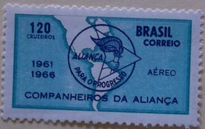 Brazil C108 MNH Cat $0.75 Map Topical Full Set