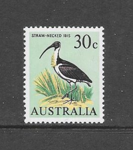 BIRDS - AUSTRALIA #411  STRAW-NECKED IBIS  MNH
