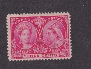 CANADA # 53 V F-MLH 3cts JUBILEE CAT VALUE $40 ONLY $4 START