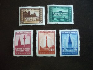 Stamps - Yugoslavia - Scott# 206-210 - Mint Hinged Set of 5 Stamps