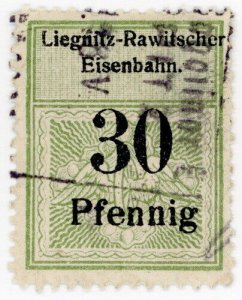 (I.B) Germany Railway : Liegnitz-Rawitscher Eisenbahn 30pf