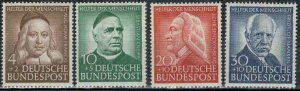 Germany 1953 MNH Stamps Scott B334-337 Welfare Organisation Nobel Prize Medicine