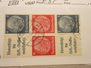 GERMANY Zusammendrucke Michel  S164, S156  BLOCK OF 6  USED Lot-10 Cat €37