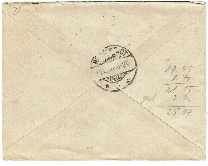 Transvaal 1902 Germiston cancel on cover to Germany, SG 241, 144 pounds