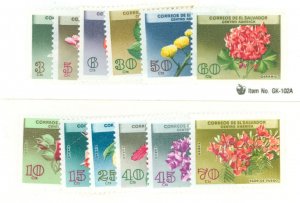 Salvador, El #751-756/C215-C220  Single (Complete Set) (Flowers)