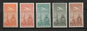Denmark - Sc# C6 - C10 MLH           /            Lot 0825112