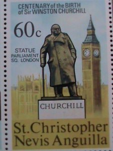 ST.CHRISTOPHER-NEVIS-ANQUILLA-1974 CENTENARY   SIR WINSTON CHURCHILL MNH