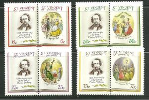 St Vincent 1061-64 MNH Charles Dickens \A Christmas Carol\