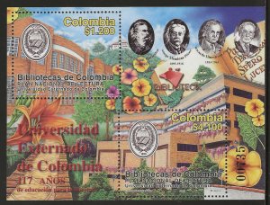 Colombia 2003, Scott 1215, National Reading Plan, Souvenir Sheet