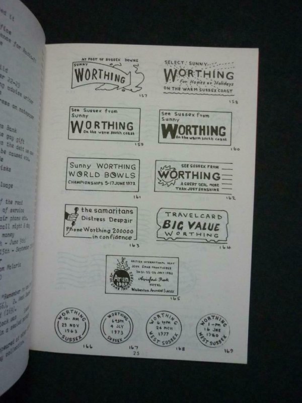 POSTMARKS OF WORTHING 1806-1981 by JOHN HOBBS