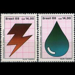 BRAZIL 1988 - Scott# 2128-9 Energy Resources Set of 2 NH