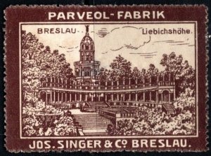 Vintage Germany Advertising Poster Stamp Parveol-Fabrik (Graziers Butter)