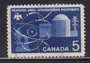 Canada 449 Candu Atomic Reactor 5¢ 1966