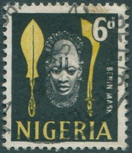 Nigeria 1961 SG95 6d Benin Mask FU