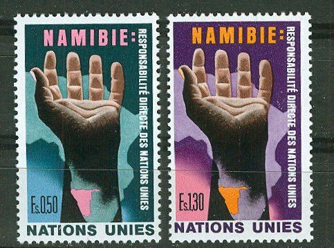 UN-GENEVA # 53-54 Namibia  (2)  Mint NH