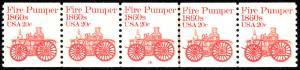 Sc 1908   20¢ Fire Pumper PNC/5, Plate #16, MNH