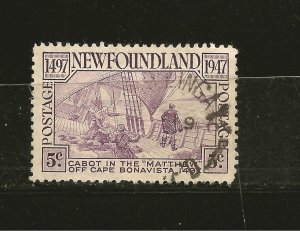 Canada Newfoundland SC#270 Cabot Issue 1947 Used