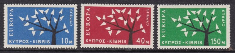 CYPRUS^^^^^1963  #219-221 RARER  MNH  KEY  EUROPA   set   $$@ x xha1385cyp85