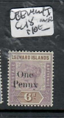 LEEWARD ISLANDS QV 1P/6D SG 18     MOG        P0621H