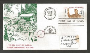 1960 BSA Scout Rockwell #1145 Tr 41 Minneapolis FDC