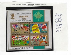 Aitutaki SC 134a Olympics Royal Visit MNH (4gmm)