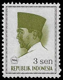 Indonesia #669 MNH; 3s President Sukarno (1966)