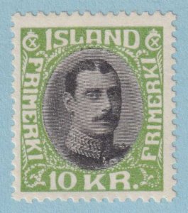 ICELAND 187  MINT NEVER HINGED OG ** 10 KR CHR. X - NO FAULTS VERY FINE! - IGM