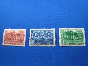 RUSSIA 1949  -  SCOTT # 1330-1332  Used