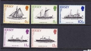 Jersey 1980 Ship Sc 197-201 set MNH
