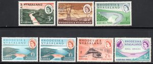Rhodesia & Nyasaland - 1960 Kariba Hydro-Electric Scheme Set MH* SG 32-37 & 35a