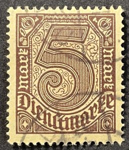 Germany #O13 Used VF Official Stamp 1920 SCV~$3 [U1.2.1]