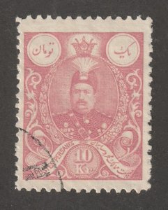 Persia, Middle East, stamp, scott#442,  used, hinged,  10kr,