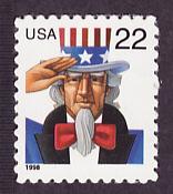3259 Uncle Sam self-adhesive single