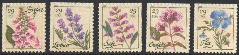 SC#4505-09 29¢ Herbs Set of Five (2011) SA