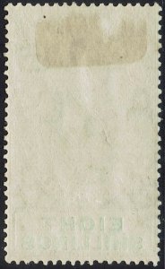 GIBRALTAR 1912 KGV 8/- WMK MULTI CROWN CA 